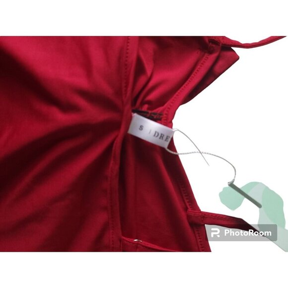 Dressfo, polyester strap blouse, red, for women, Size S, NWT - Picture 7 of 10